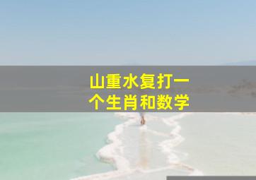 山重水复打一个生肖和数学