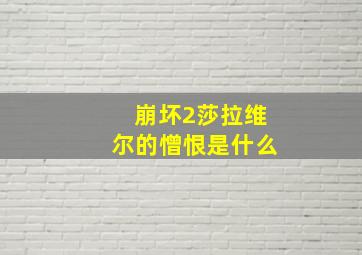 崩坏2莎拉维尔的憎恨是什么