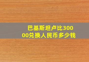 巴基斯坦卢比30000兑换人民币多少钱