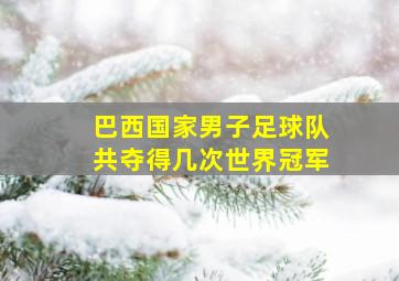 巴西国家男子足球队共夺得几次世界冠军