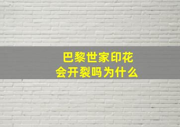 巴黎世家印花会开裂吗为什么