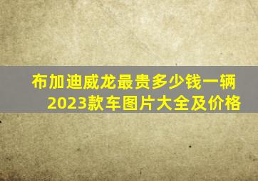 布加迪威龙最贵多少钱一辆2023款车图片大全及价格