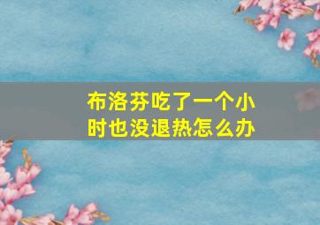 布洛芬吃了一个小时也没退热怎么办