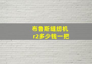 布鲁斯缝纫机r2多少钱一把