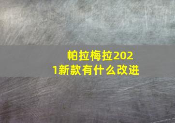 帕拉梅拉2021新款有什么改进