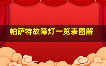 帕萨特故障灯一览表图解