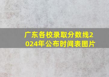 广东各校录取分数线2024年公布时间表图片