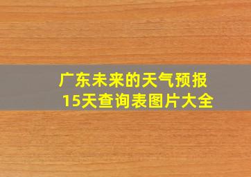 广东未来的天气预报15天查询表图片大全