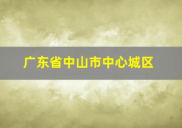 广东省中山市中心城区