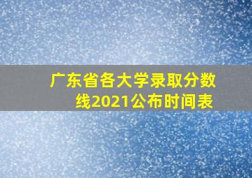 广东省各大学录取分数线2021公布时间表