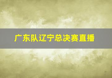 广东队辽宁总决赛直播