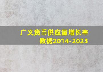 广义货币供应量增长率数据2014-2023