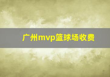 广州mvp篮球场收费