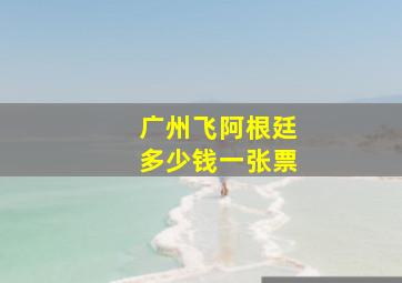 广州飞阿根廷多少钱一张票