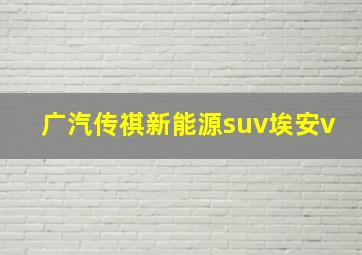 广汽传祺新能源suv埃安v