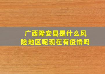 广西隆安县是什么风险地区呢现在有疫情吗