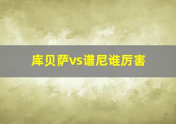 库贝萨vs谱尼谁厉害