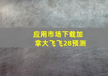 应用市场下载加拿大飞飞28预测