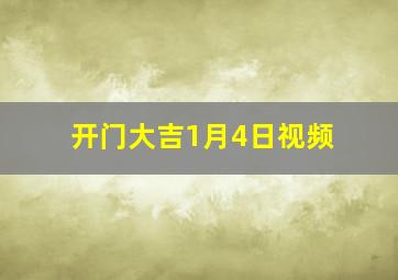 开门大吉1月4日视频