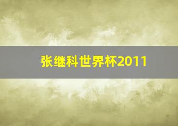 张继科世界杯2011