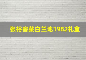 张裕窖藏白兰地1982礼盒