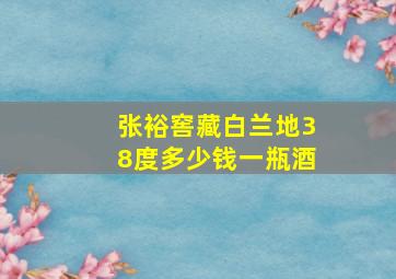 张裕窖藏白兰地38度多少钱一瓶酒