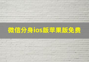 微信分身ios版苹果版免费