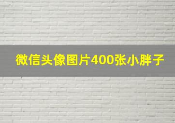 微信头像图片400张小胖子