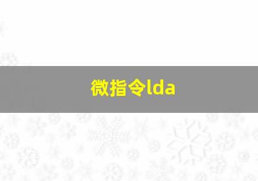 微指令lda