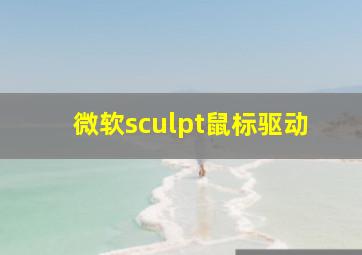 微软sculpt鼠标驱动