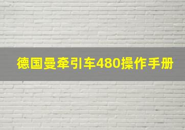 德国曼牵引车480操作手册