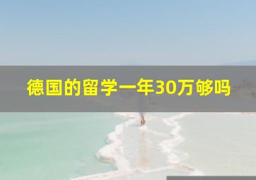 德国的留学一年30万够吗