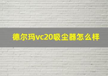 德尔玛vc20吸尘器怎么样