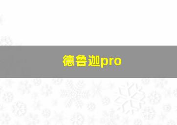 德鲁迦pro