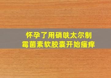 怀孕了用硝呋太尔制霉菌素软胶囊开始瘙痒