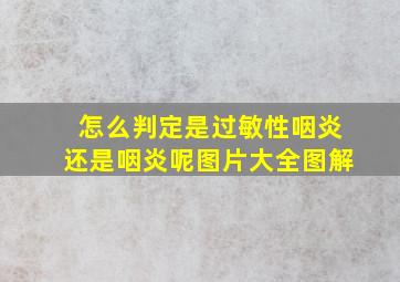 怎么判定是过敏性咽炎还是咽炎呢图片大全图解