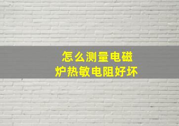 怎么测量电磁炉热敏电阻好坏