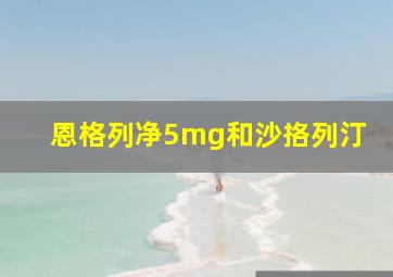 恩格列净5mg和沙挌列汀