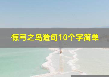 惊弓之鸟造句10个字简单