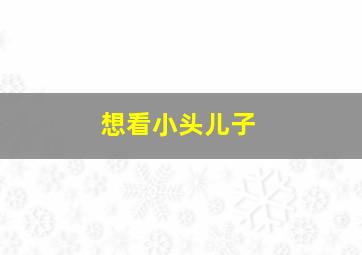 想看小头儿子