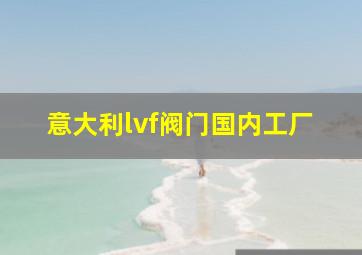 意大利lvf阀门国内工厂