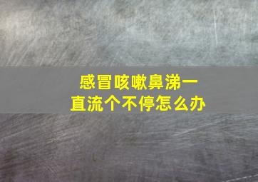 感冒咳嗽鼻涕一直流个不停怎么办