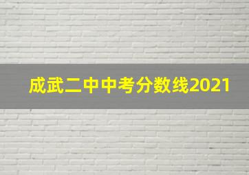 成武二中中考分数线2021