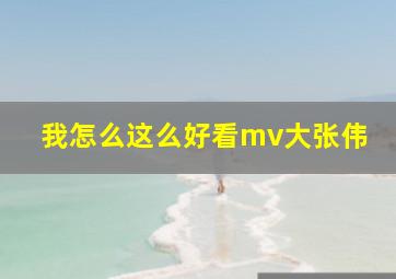 我怎么这么好看mv大张伟