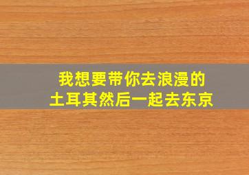 我想要带你去浪漫的土耳其然后一起去东京