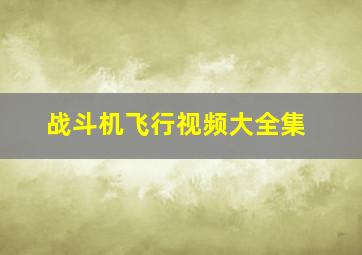 战斗机飞行视频大全集