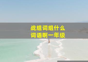 战组词组什么词语啊一年级