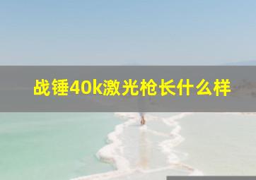 战锤40k激光枪长什么样