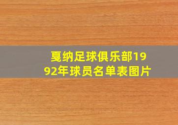 戛纳足球俱乐部1992年球员名单表图片