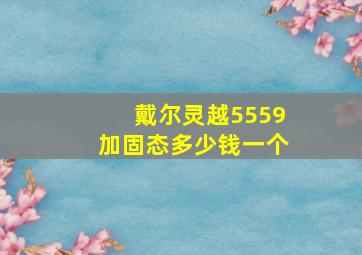 戴尔灵越5559加固态多少钱一个